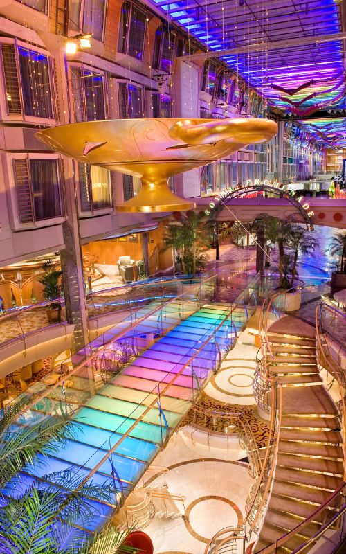 The Royal Promenade of Freedom of the Seas