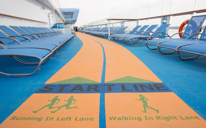 Running track onboard Harmony of the Seas