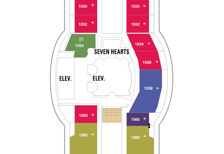 Owners suite in noisy location on Radiance of the Seas