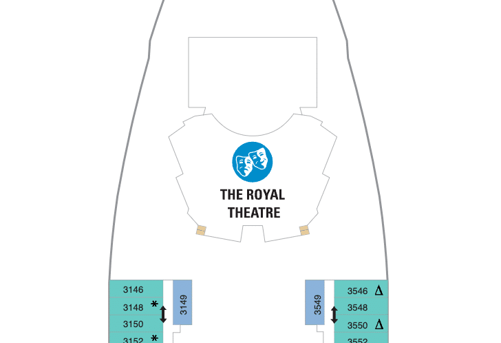 rooms next to the theater on Quantum of the Seas