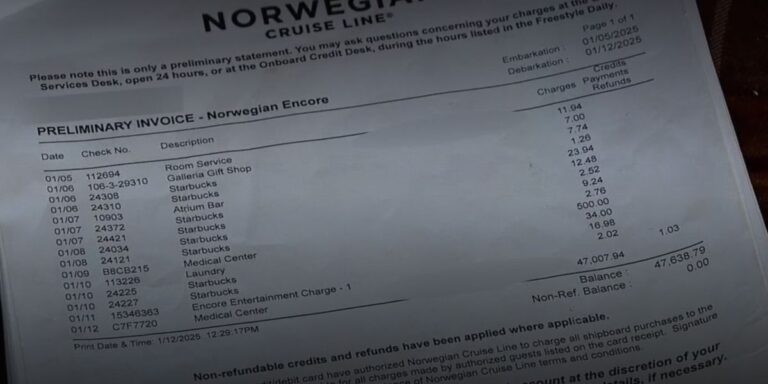 NCL medical bill
