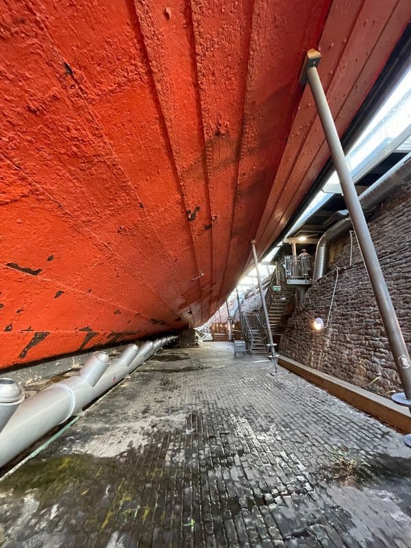 The hull of S.S. Great Britain