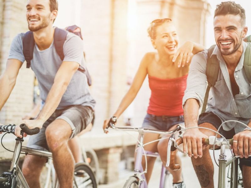 Shore Excursion Group cyclists