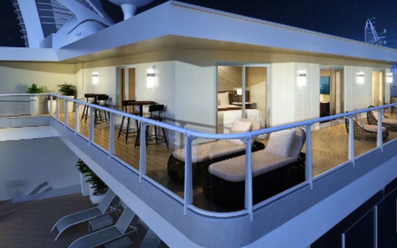 Sky Princess - Sky Suite balcony