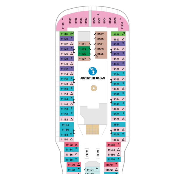 Adventure Ocean on the Spectrum of the Seas Deck plan