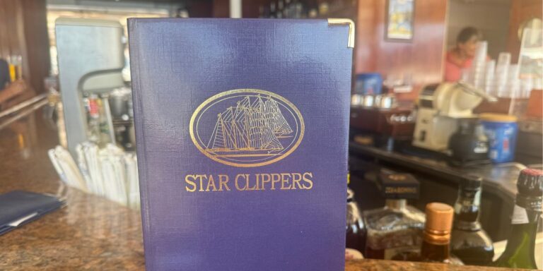 Star Clippers drink menu