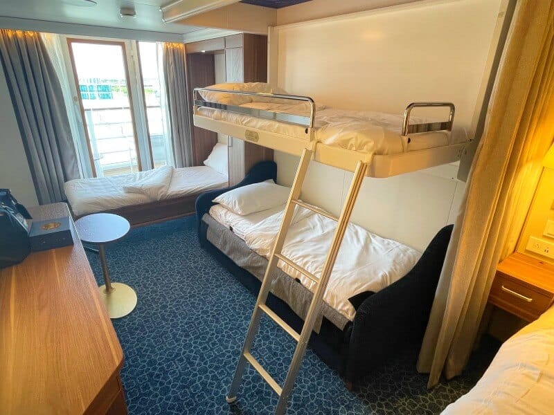 Stateroom for five on Disney Wish