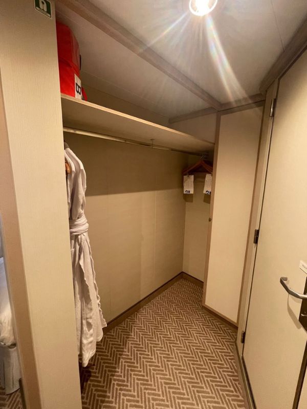 Wardrobe space on Enchanted Princess