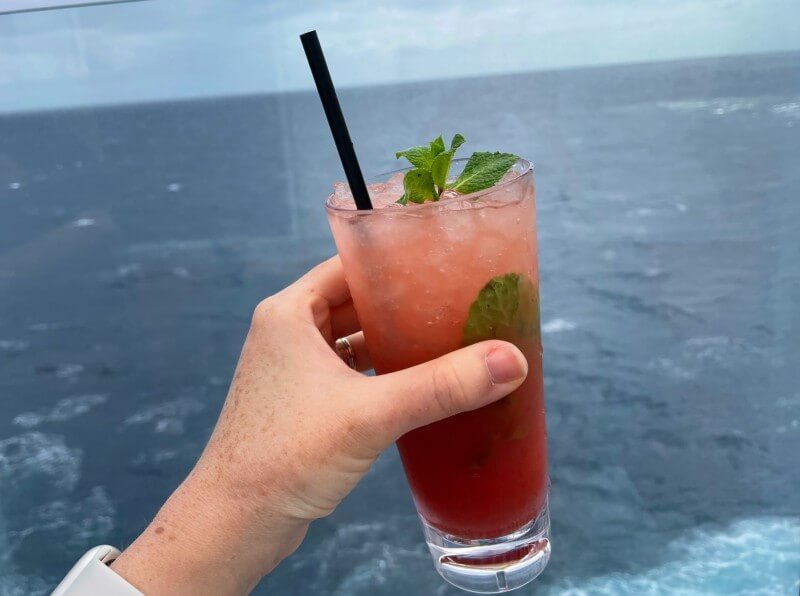 P&O Cruises strawberry mojito