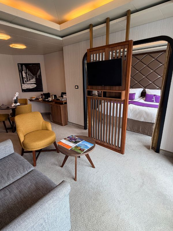 Suite accommodation on Ambassador Cruise Line