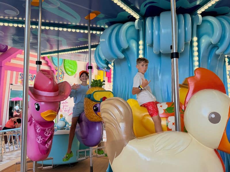 Surfside carousel on Legend of the Seas