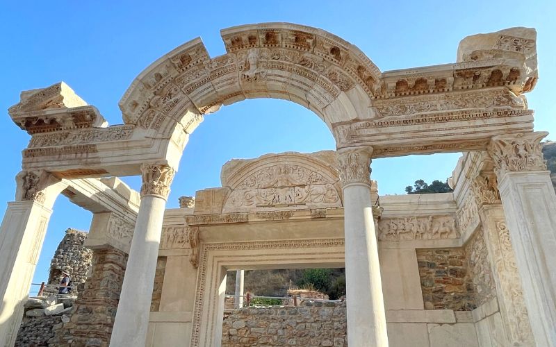 View of the Temple of Hadrian