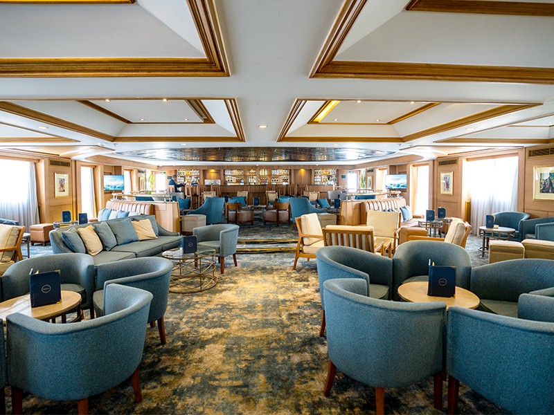 TUI River Cruise lounge on a Nile cruise