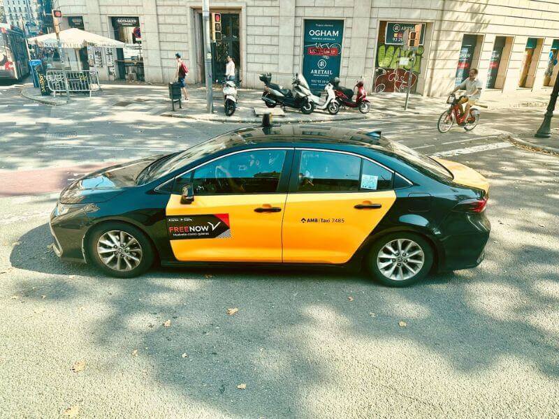 Taxi in Barcelona