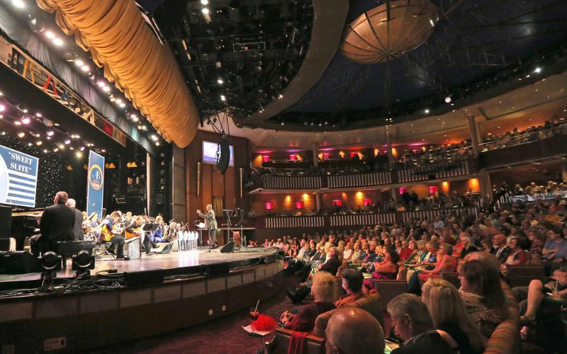 People watching a live music performance