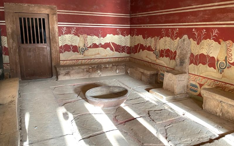 Throne room at Knossos Palace