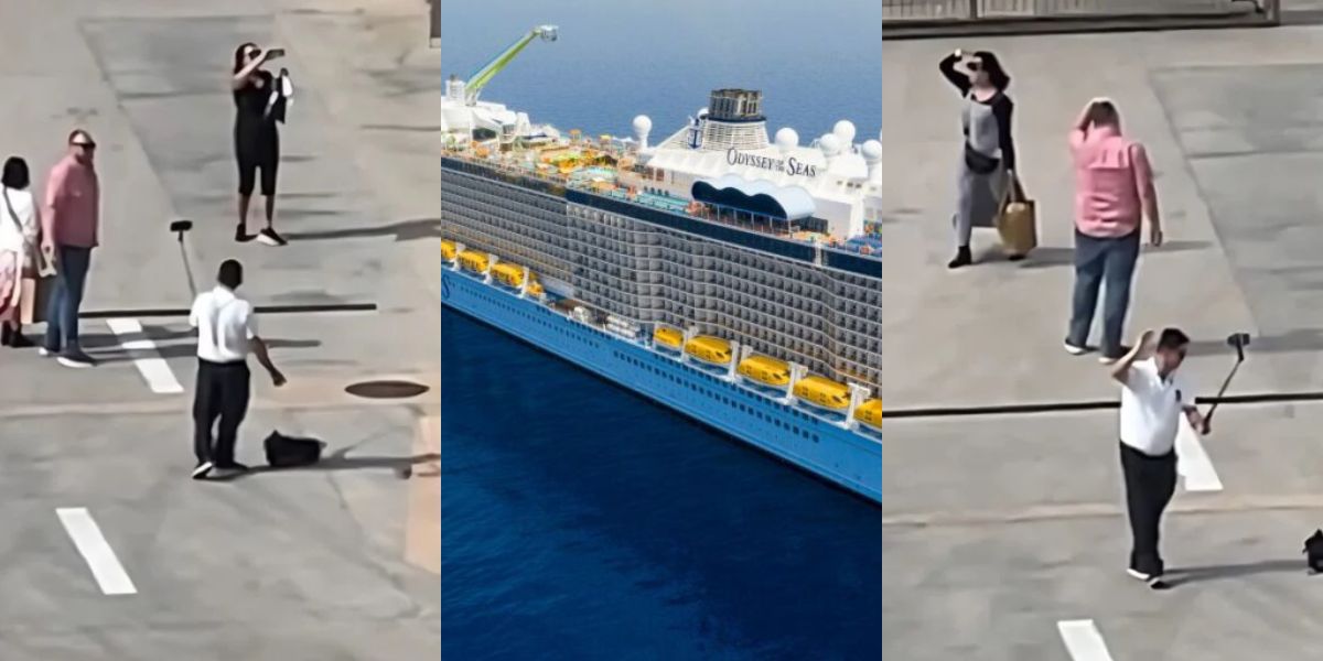 Odyssey of the Seas missed ship selfie