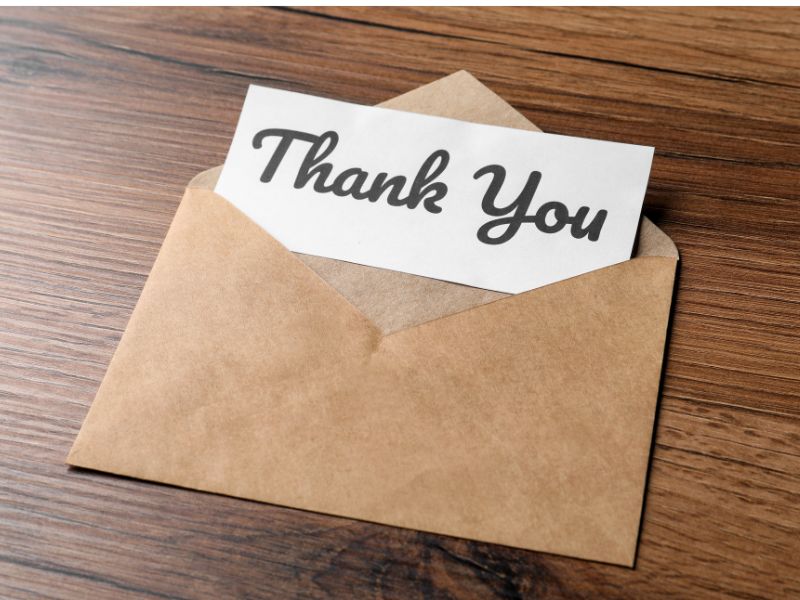 Thank you note