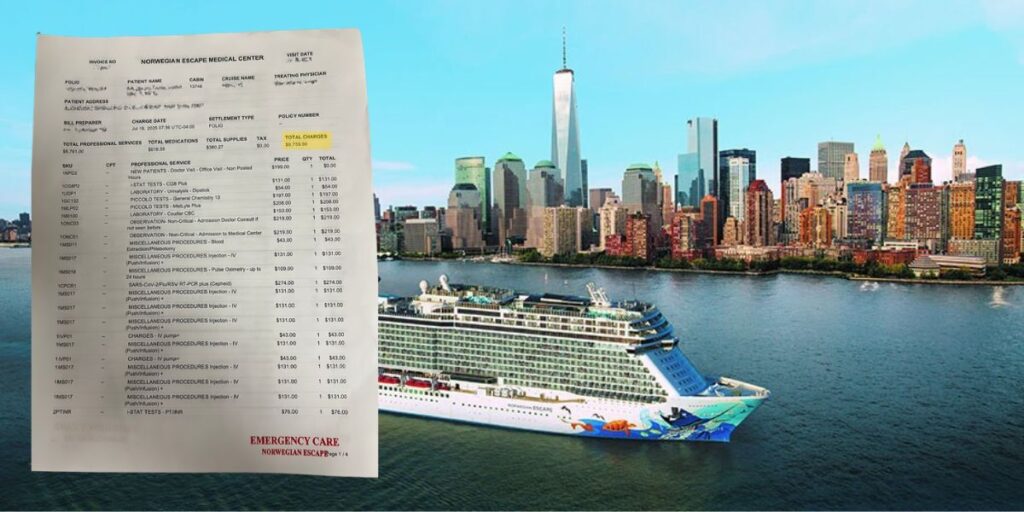 Norwegian Escape Medical Bill