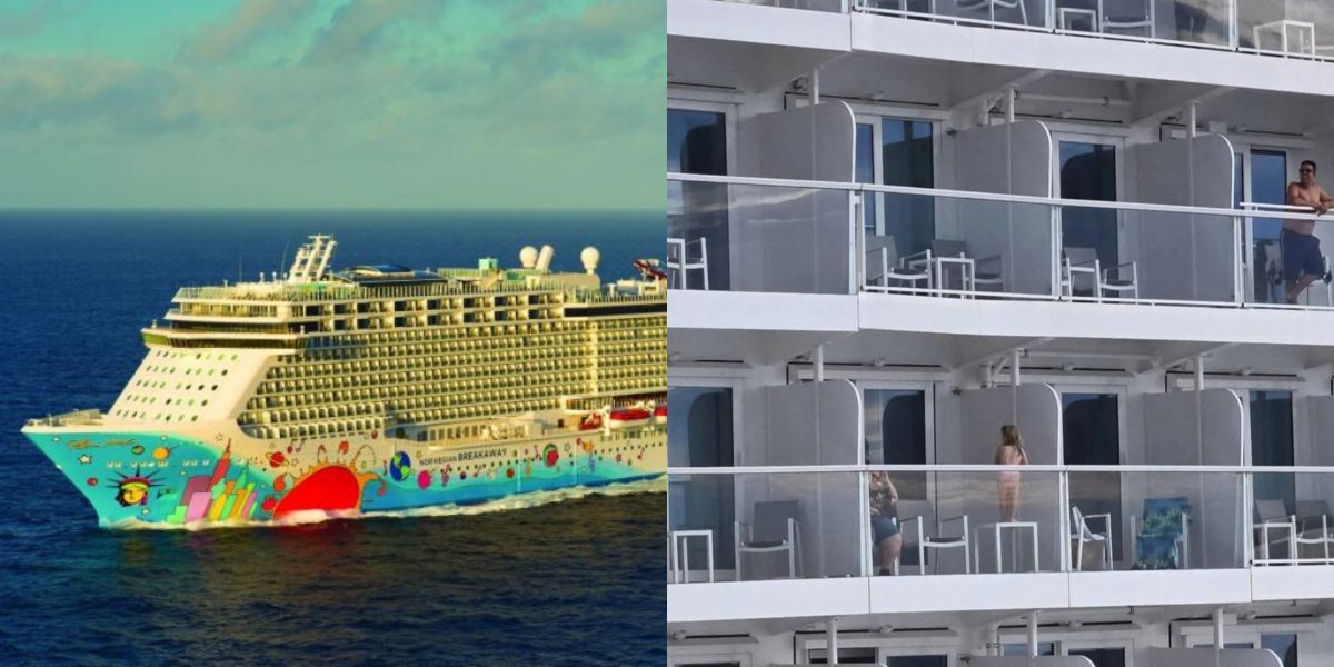 Child on a cruise balcony table