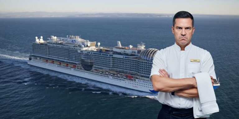 Angry cruise cabin steward