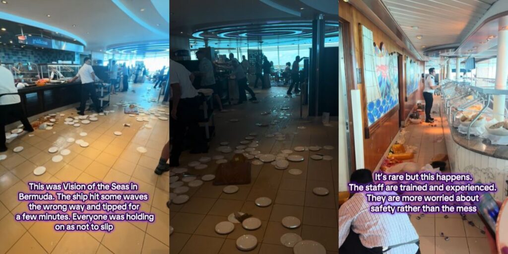 Vision of the Seas rogue wave