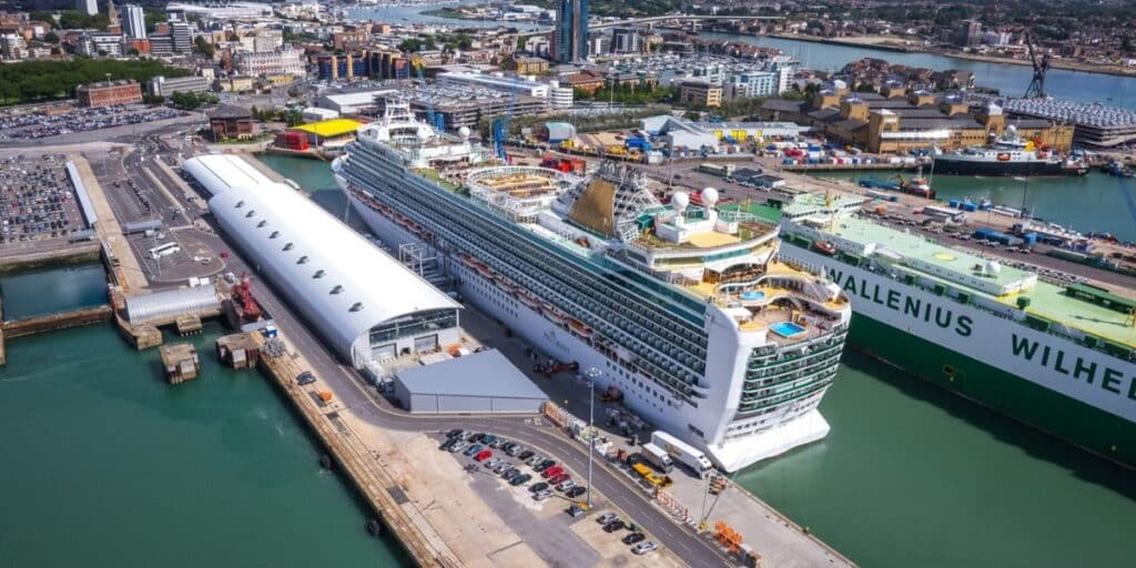 Boarding a cruise at Southampton