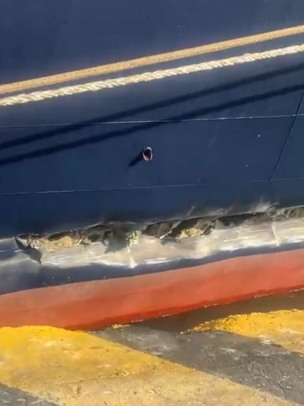 MV Gemini hull damage
