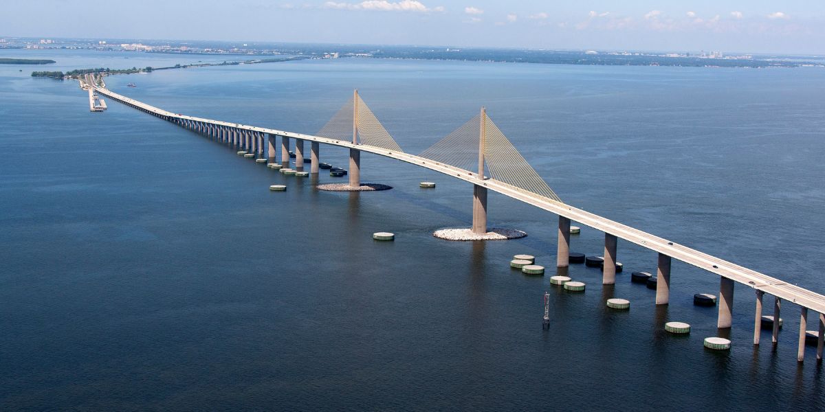 Sunshine Skyway Bridge in Tampa