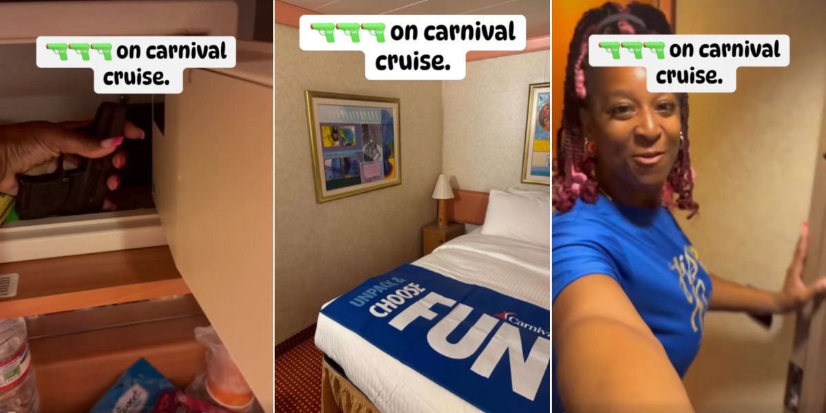 Gun on Carnival cruise ship