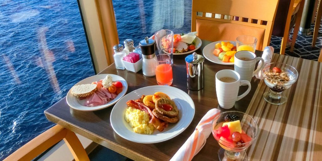 Dining on a cruise ship