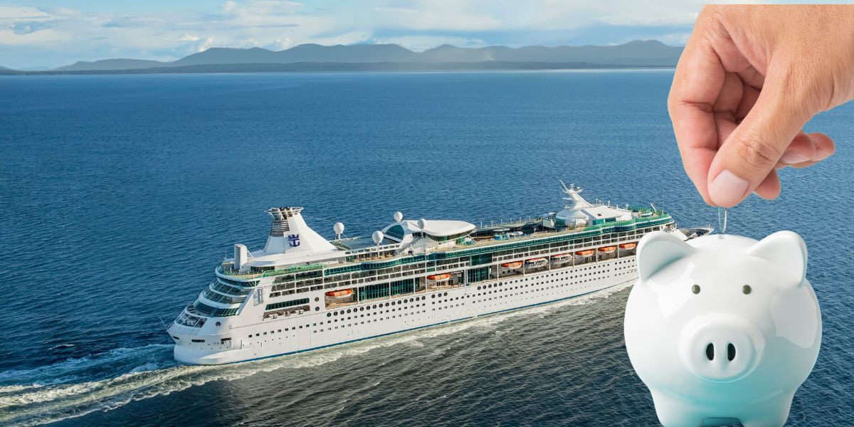Piggy bank savings for a cruise