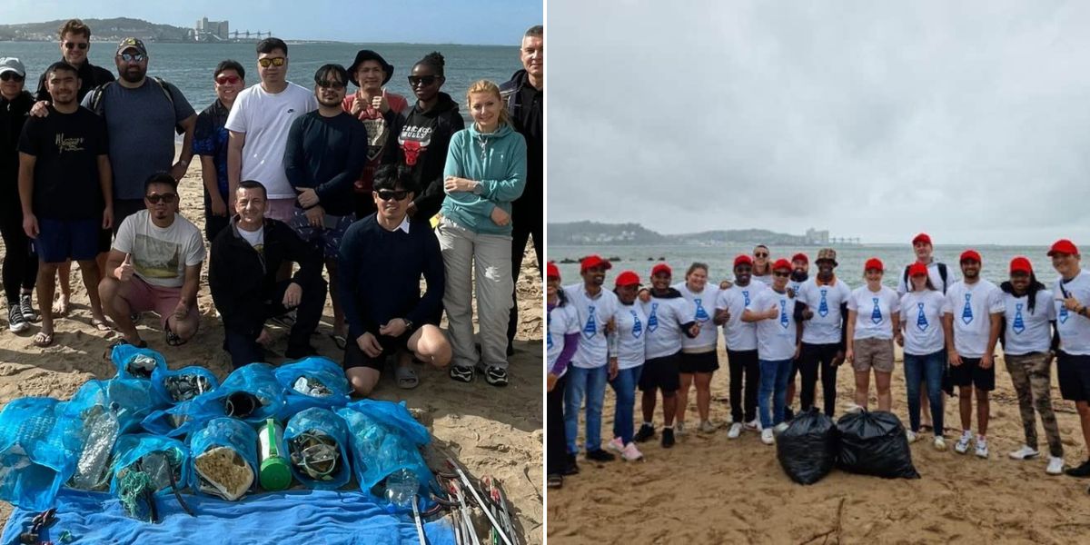 P&O Cunard Beach Clean Up