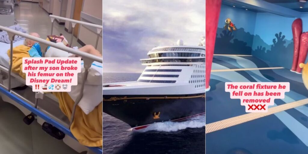 Disney Dream splashpad changes