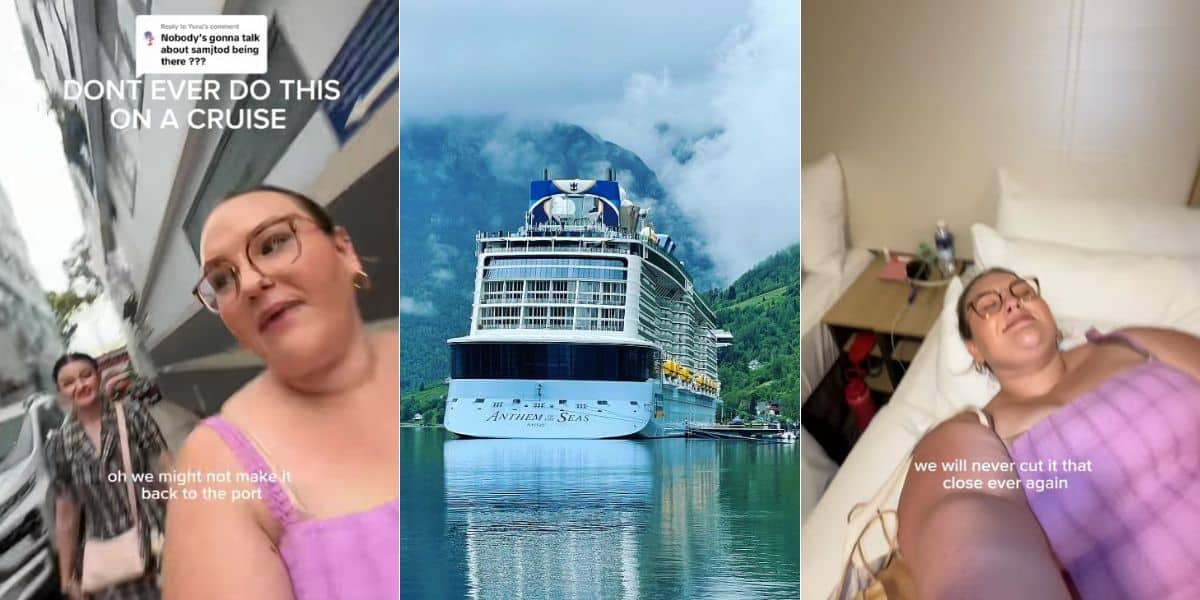 Cruise influencer shares story of almost missing the ship