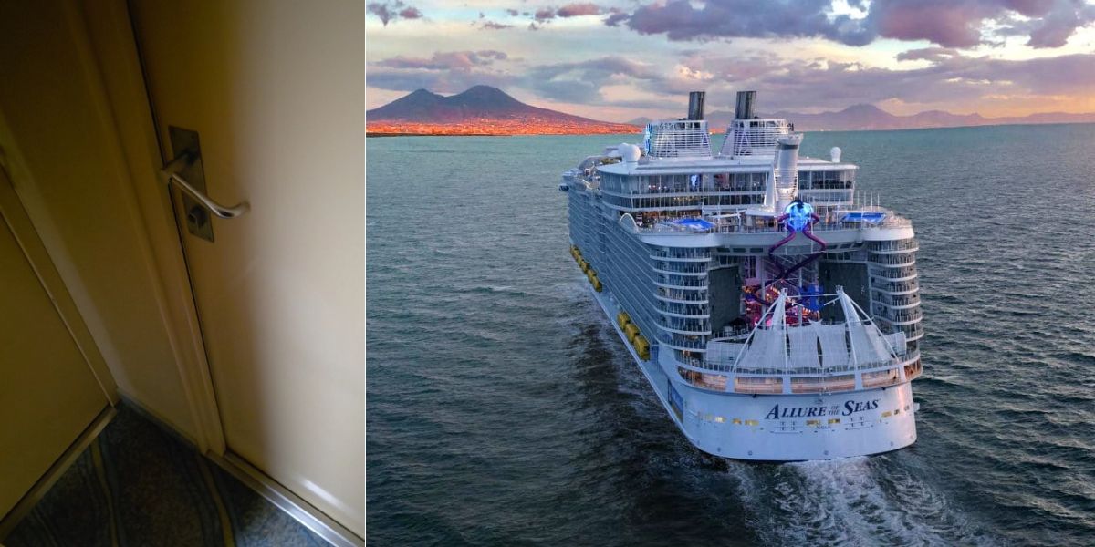 Noisy connecting cabins Allure of the Seas