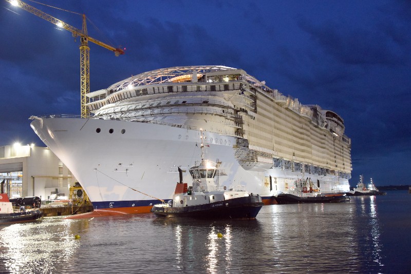 Utopia of the Seas under construction