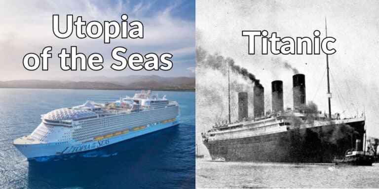 Utopia of the Seas vs titanic