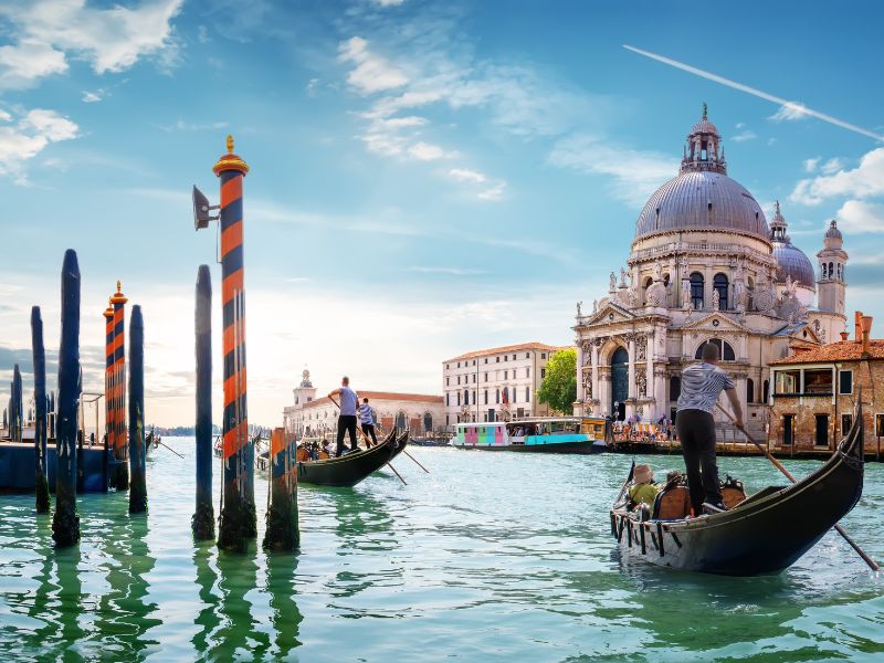 People boating at Venice