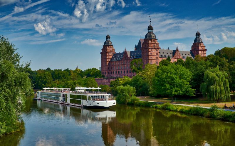 Viking Longship on the Main River