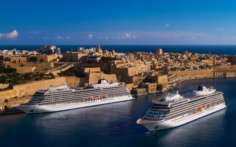 Viking Ocean ships in Valetta