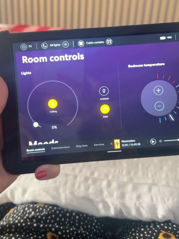 Virgin Voyages tablet