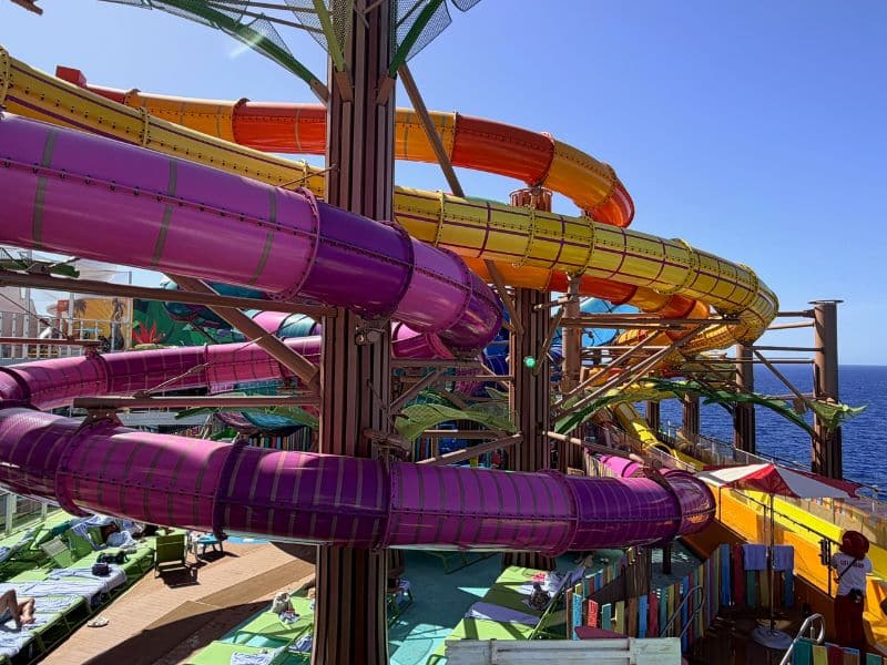 Water slides on Legend of the Seas