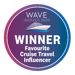 Wave Award 2023 Winner Favourite Cruise Travel Influencer