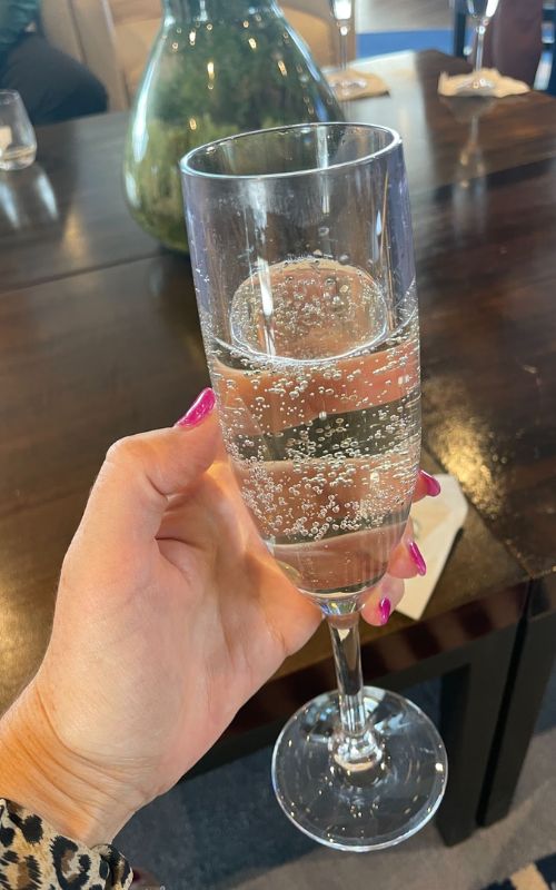 An alcoholic drink onboard