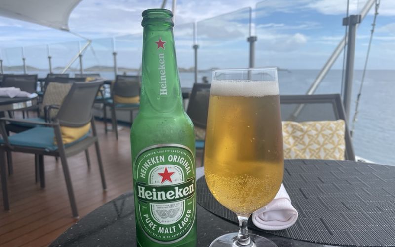 A tasty beer onboard