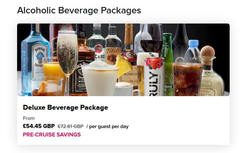 Royal Caribbean drink package price
