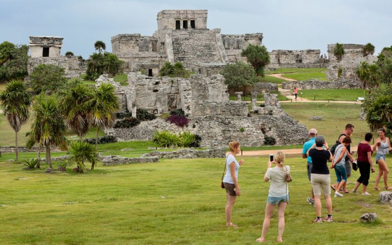 ancient Mayan archeological site