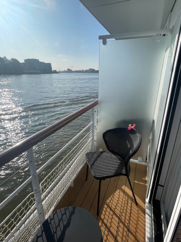 balcony on a river cruise ship