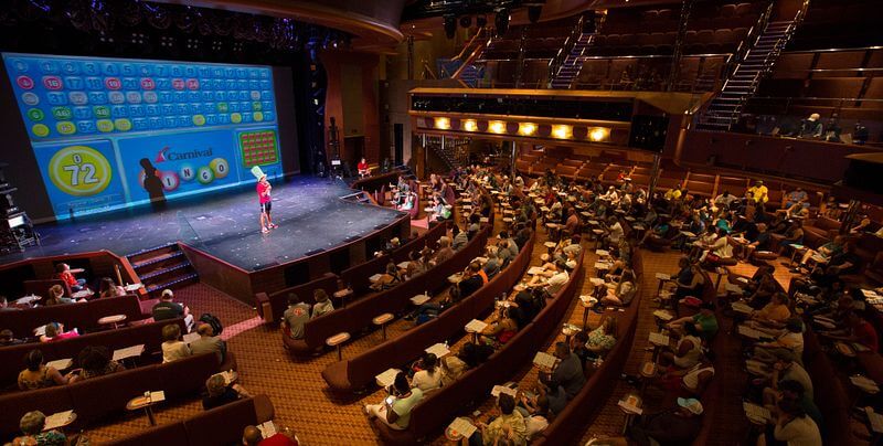 Bingo på Carnival cruise ship